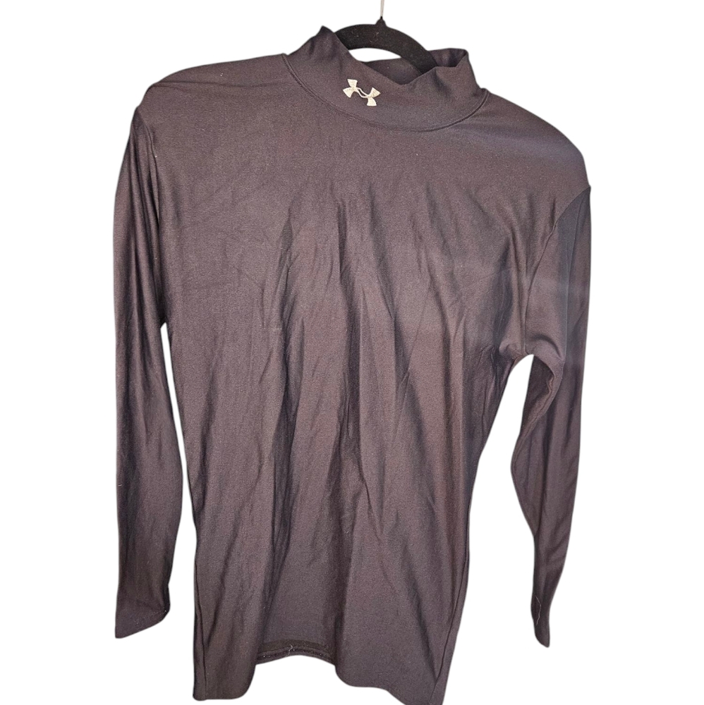 Under Armour ColdGear Long Sleeve Mock Neck Compression Shirt - Men's Large - Bl
